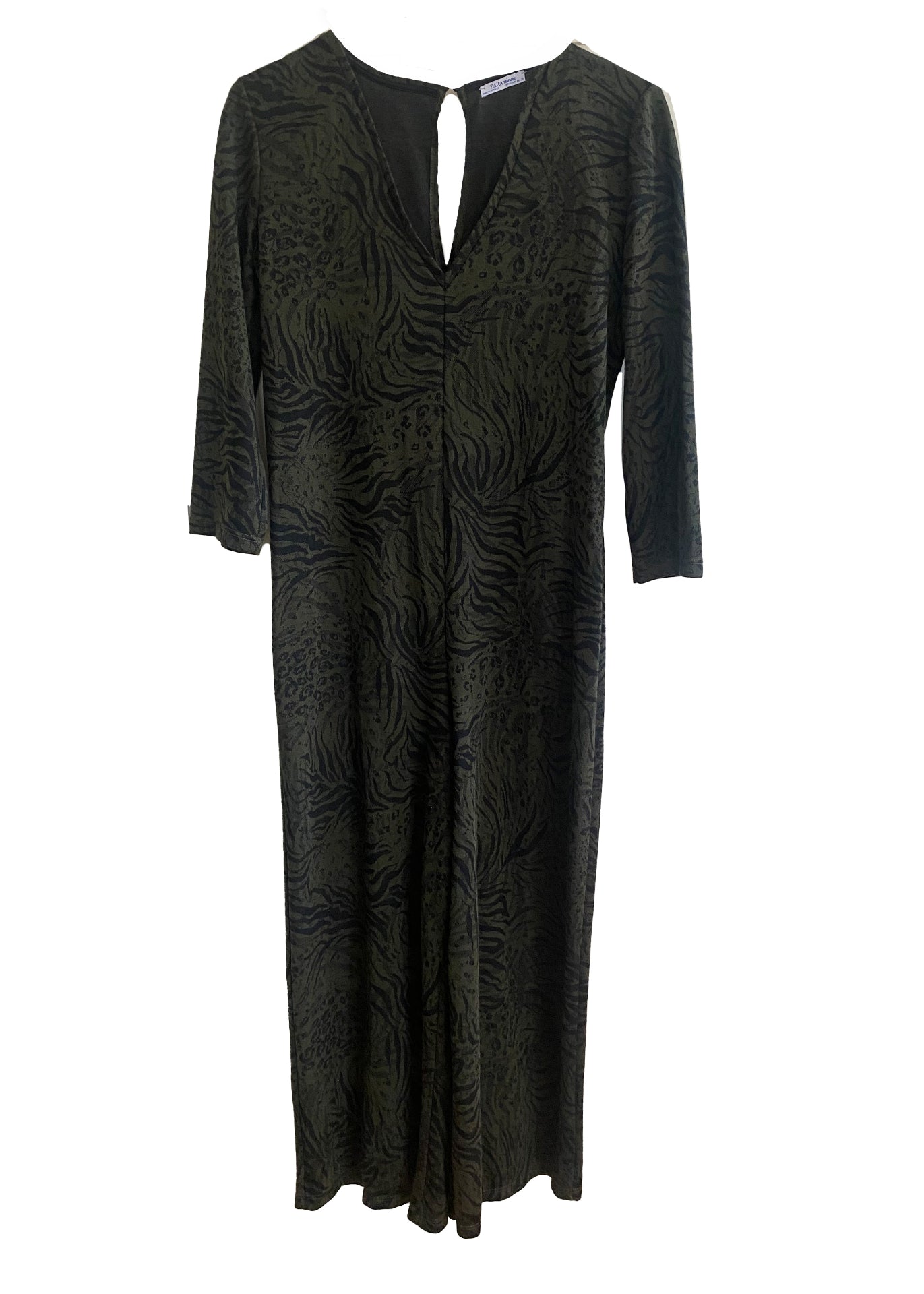 Zara Kleid M Olivgrün