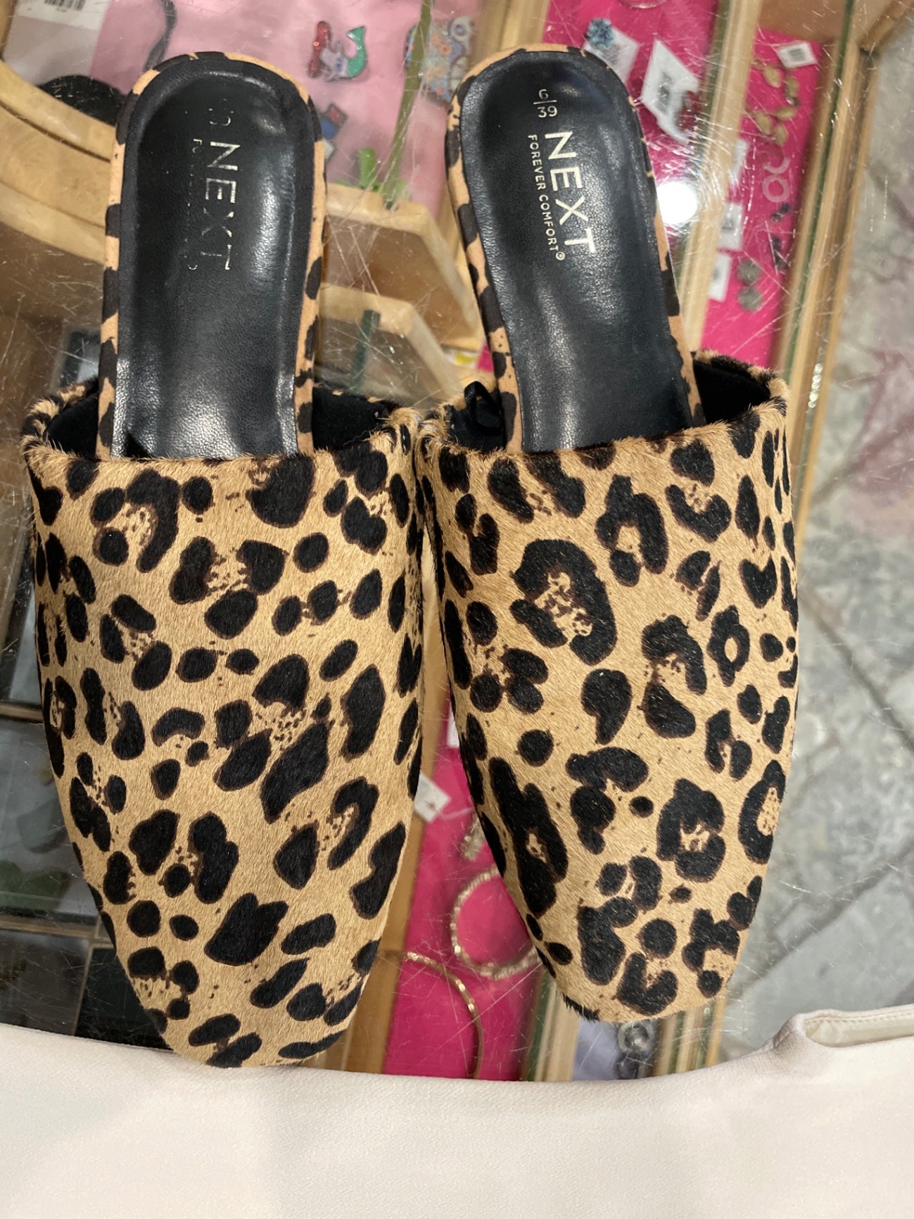 NEXT Pantoffeln Leopardenmuster