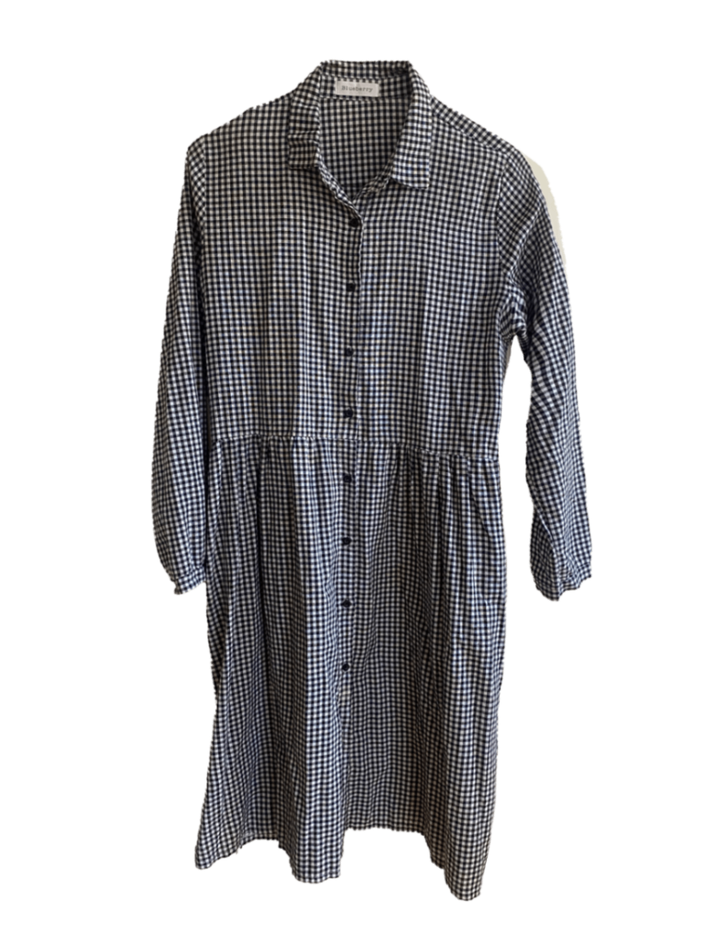 Unknown Kleid M Schwarz-Weiß kariert