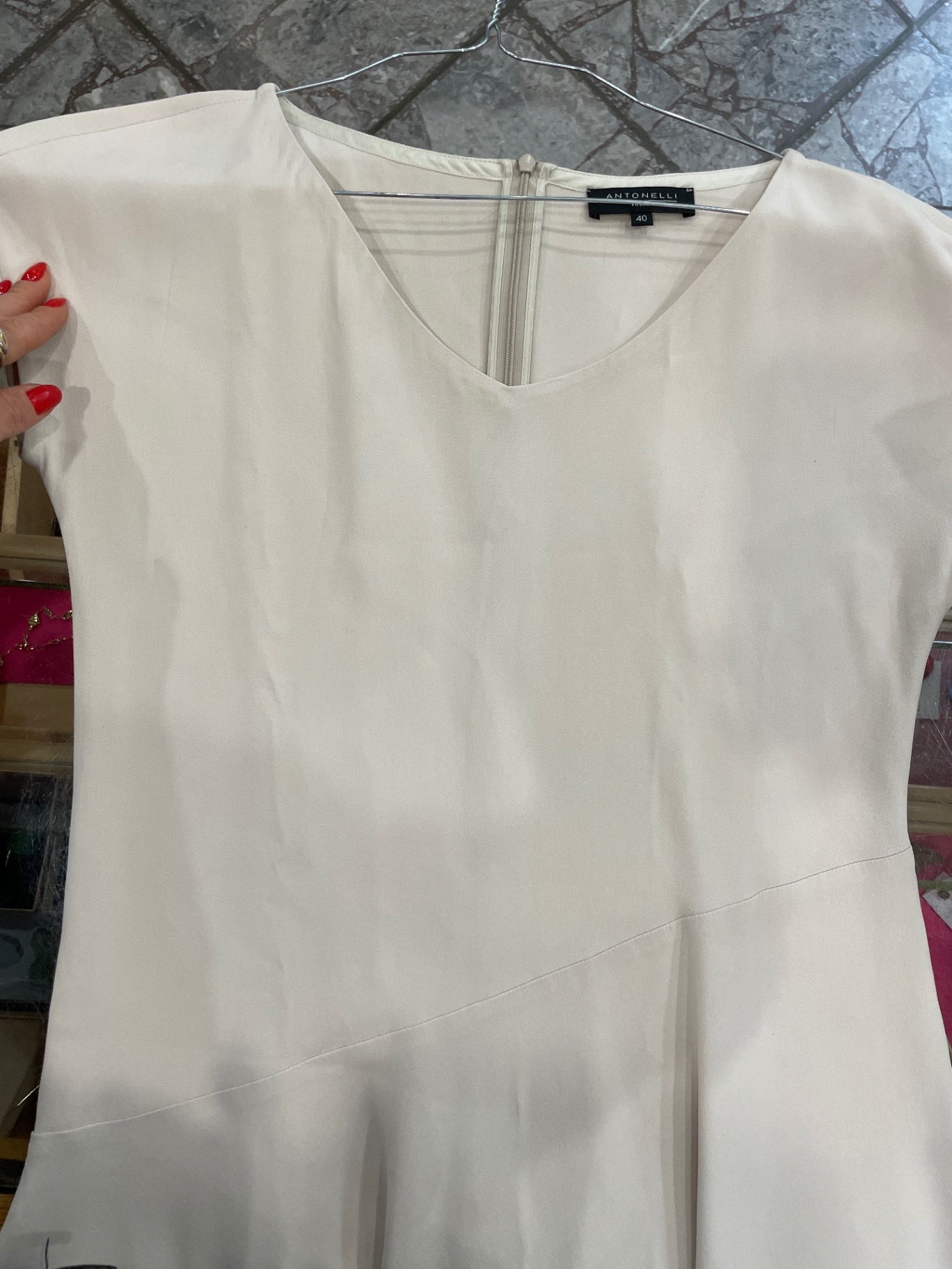 Antonelli Firenze Kleid Elfenbein hoher Neupreis